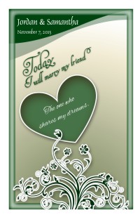 Wedding Program Cover Template 9D - Version 2